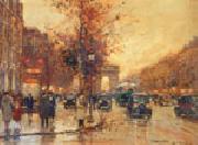 unknow artist Paris Street oil on canvas